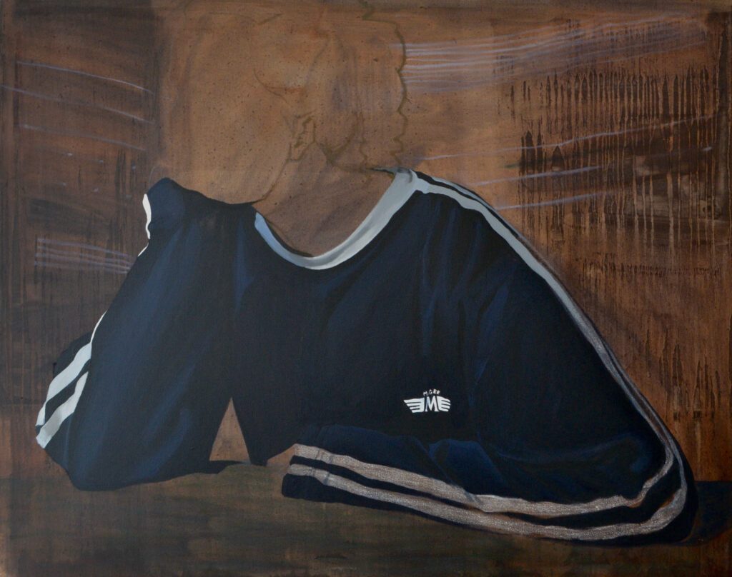 illustratie verstilling Flo Bastiaensen
2024 80 x 100 cm,
oil and acrylic on canvas